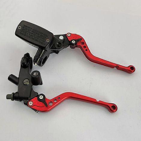 Pompe de frein supérieure pour moto CB400, petite moto de route japonaise Ninja 350, pompe de frein supérieure universelle CM300 VT250 (rouge) (1/5)