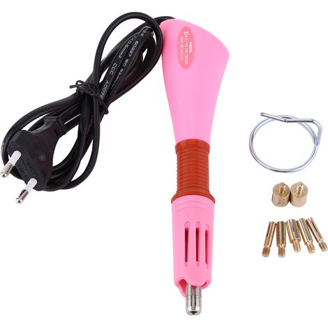 Pinceau à Strass Chauffant Rapide avec Prise UE 110-240V Rose pour Applications de Décorations (1/5)