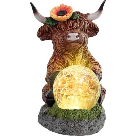 Solarlaterne - Highland Cow Garten-Solarlaterne - Lampe (1/5)