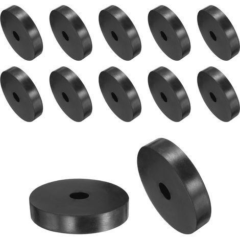 12pcs Entretoises en Caoutchouc, Rondelles Caoutchouc Anti-Vibration Épaisses Amortisseur Coussins Maison Réparation, 50mm Diamètre Extérieur, 10mm Diamètre Intérieur, 10mm Hauteur (1/5)