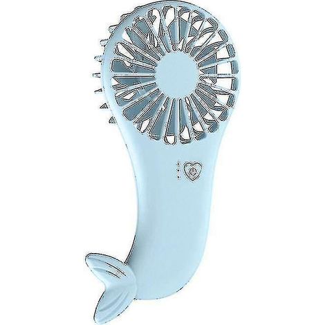 Tragbarer USB-Ventilator mit Sirene für Studentenwohnheime, kleiner elektrischer Ventilator (blau) (1/3)