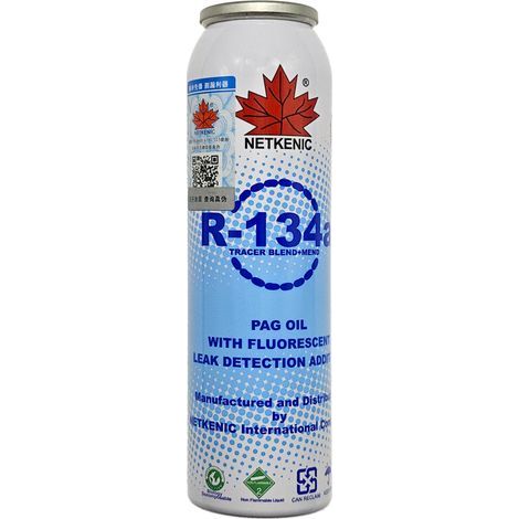 Produit de réparation des fuites de climatiseur Maple Leaf, détecteur de fuites fluorescent pour automobiles, mastic pour fuites de réfrigérant R134A, mastic pour fuites d'huile de réfrigération (1/3)