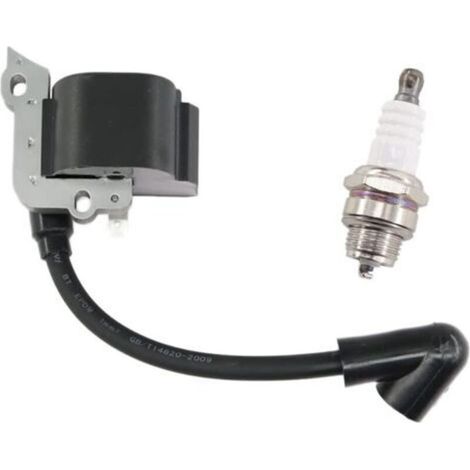 Zündspule mit Zündkerze für Kettensägen FS38, FS46, FS45, FS55, FC55, HS45, HS45, KM55, Ersatzteil 4140, 400, 1308 (1/5)
