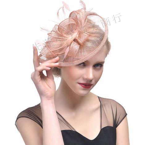 Chapeau de cocktail, fascinateur, bandeau, accessoire pour cheveux, voile français, pince à cheveux vintage (1/5)