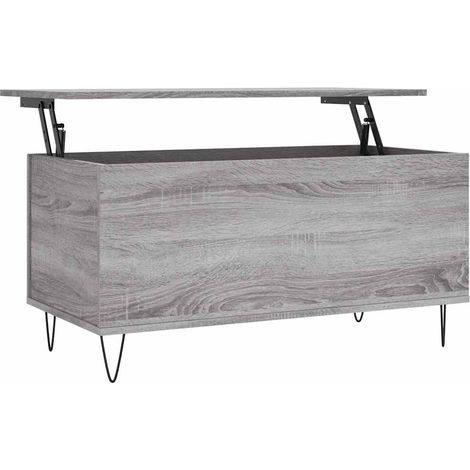 Maison Exclusive - Couchtisch Grau Sonoma 90x44,5x45 cm Holzwerks