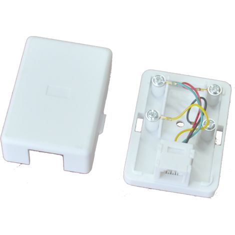 Prise téléphonique en saillie, UTP 1xRJ11 (6p4c) alantec
