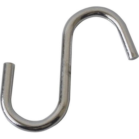 GANCIO "S" TUBO CUCINA CROMATO LUCIDO