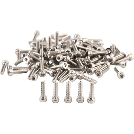 Vis à tête cylindrique creuse hexagonale en acier inoxydable SS304, filetage métrique M3 (M312)