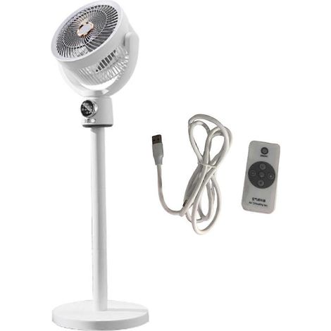 18650mAh Faltbarer, tragbarer Ventilator mit USB-Fernbedienung, leise, A--