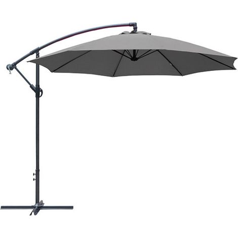 Sonnenschirm 300cm - Grau/Taupe