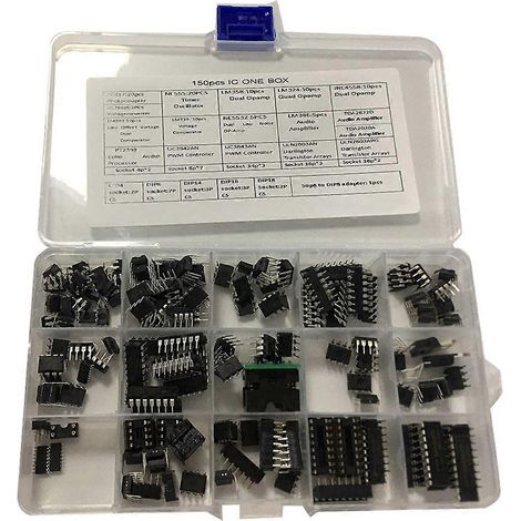 IC-Chip-Sortiment 150 Stück, Operationsverstärker, Oszillator, PWM, PC817, NE555--