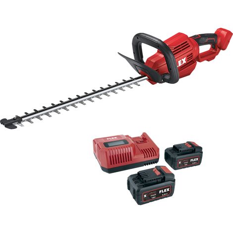 Flex Heckenschere GHT 55 18.0-EC & Akku Starter-Set P-Set 55 R, 2x 5,0 Ah/ 18 V + Ladegerät (1/5)
