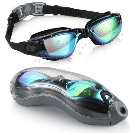 Lunettes De Natation, Lunettes De Natation En Silicone, Lunettes De Piscine, Lunettes De Natation Adulte, Lunettes De Natation Enfant, Angle Large Anti buée Anti UV Étanches Vision Nette (1/5)