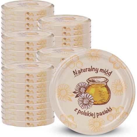 KADAX Deckel fi82 Paket 50 Stück Honig aus der Imkerei M-0