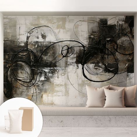 Carta Da Parati - Murale Alla Moda Decorazione - Camera Da Letto - Con Colla Gratuita Vortice astratto 208x146 cm (1/5)