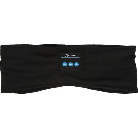 Casque Bluetooth Sport Dormir Bandeau Élastique Doux Réduction de Bruit Écouteurs Sans Fil Noir (1/5)