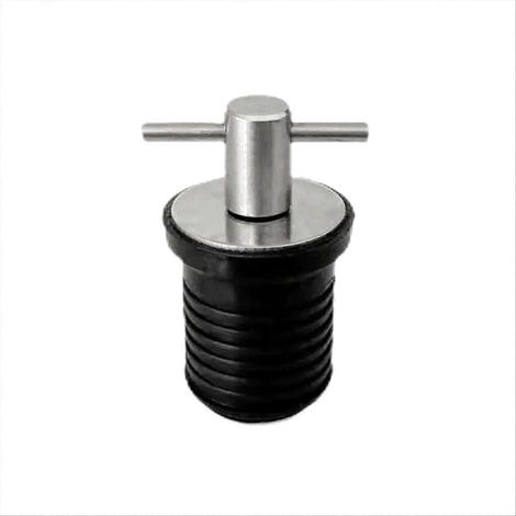 Bouchon de vidange bateau 32mm à visser, clé en T réglable, prise pour purge d'eau, accessoire marin robuste. (1/5)