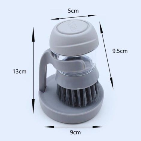 Brosse Cuisine - Distributeur Savon Intégré - Pour Évier et Plans De Travail - Réservoir Rechargeable - 1 Pièce (1/5)
