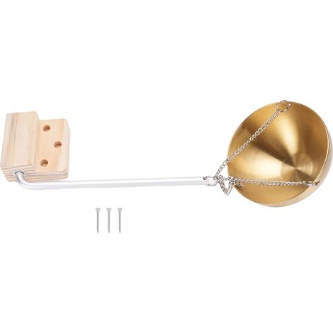 Bol à huiles essentielles en acier inoxydable doré, diffuseur de parfum rond de 12 cm, porte-gobelet pour sauna et spa (1/5)