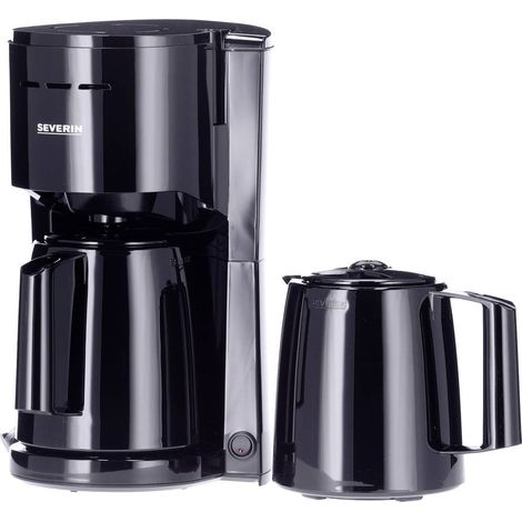 Severin KA 9307 Cafetière noir Nombre de tasse=8 verseuse thermofuge C717902 (1/6)