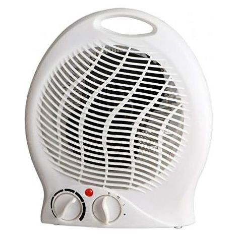 Termoventilatore verticale bianco per arredo da casa caldo bagno 2000w stufa scaldino scaldacamera (1/2)