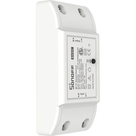 Módulo de interruptor inteligente WiFi Sonoff BasicR2 para bricolaje, compatible con Google Assistant, 100,240V (1/5)