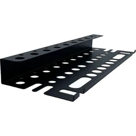 Porte-outils mural 40 cm, en acier au carbone noir, rangement d'atelier pour tournevis, pinces, ciseaux, clés (noir) (1/5)
