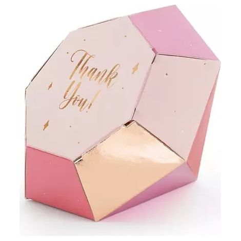 Scatole a forma di diamante, 10x12x11,5 cm, mix (1 confezione / 6 pezzi)