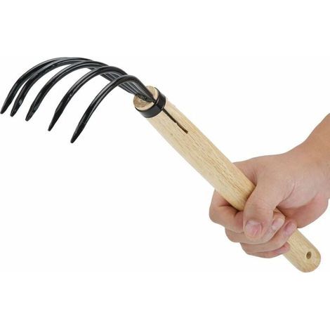 Garden Claw Rake, Durable, Small Hand Cultivator for Clearing Fallen Leaves, Loosening Soil, Nursery Garden Tool for Raking Seafood and Dead Leaves (1/5)