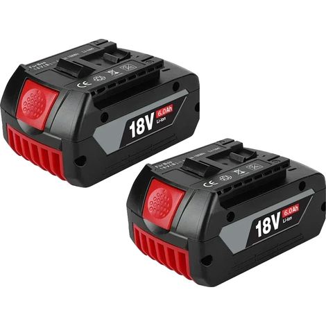 Lithium-Ionen-Akku, 18 V, 6000 mAh Kapazität, 2 x 6,0 Ah Akkus (1/2)
