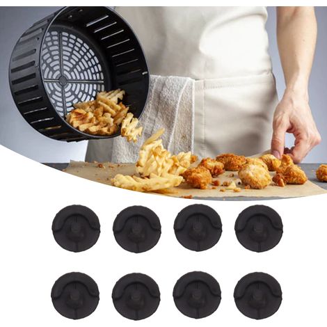 [Patas para freidora] Patas protectoras de silicona para freidoras AF100 y AF161, resistentes al calor hasta 250 °C, resistentes a los arañazos, 8 unidades. (1/5)