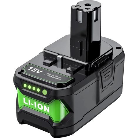 Batteria di ricambio, 8.0Ah/9.0Ah, 18V, compatibile con Ryobi, 1 pz 9000mAh (1/2)