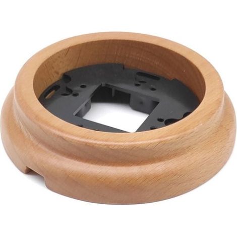 Marco Simple Superficie de Madera Clara (1/3)