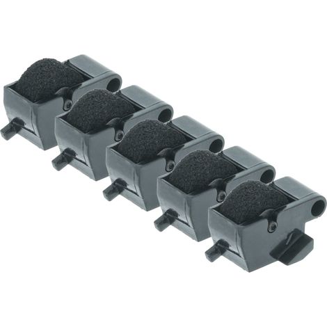 vhbw 5x Ink Roller Black compatible with Sharp EL-2910, EL-2902, EL-2901E, EL-2901C Cash Register, Calculator (1/5)