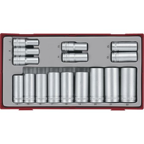 Set de douilles 3/8 16 pcs tray TC Teng Tools TT381612 (1/2)