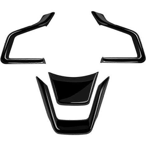 Aufkleber für die Lenkradverkleidung von Subaru, glänzend schwarz