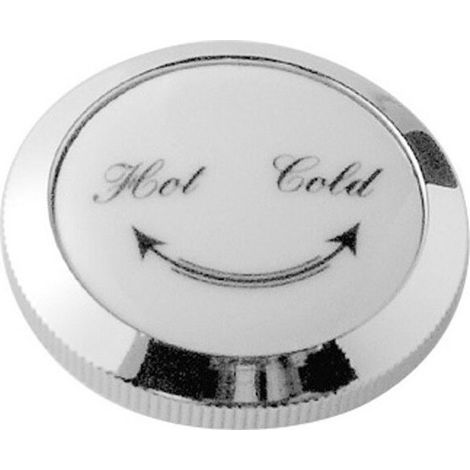 Bouchon décoratif RETRO Chaud / Froid pour mitigeurs monocommande en laiton fin IDEAL STANDARD