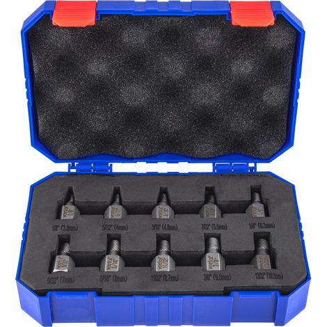 Estrattori per viti danneggiate con testa Torx twist e imbus da 3 a 11 mm 10 pezzi