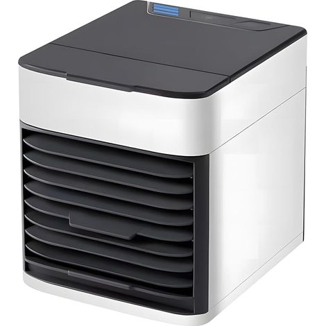 Climatiseur mobile, ventilateur, rafraîchisseur d'eau, mini climatiseur, portable, 4 en 1 avec 3 vitesses, USB, mini climatiseur, pour chambre et bureau