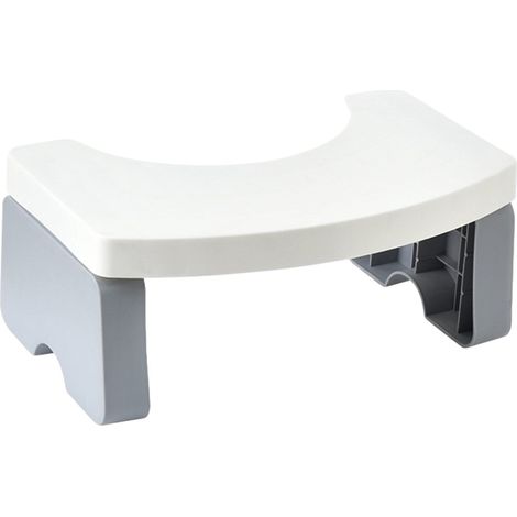 Sgabello pieghevole per WC, sgabello per WC alla turca, sgabello per WC da bagno, sgabello di supporto per WC, sgabello a gradini, per tutti i WC, smontabile e impilabile. (1/4)