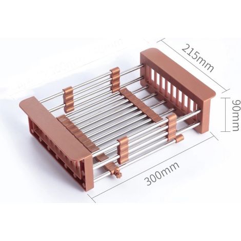 Panier de rangement extensible pour évier - Pour la cuisine et le savon (1/4)