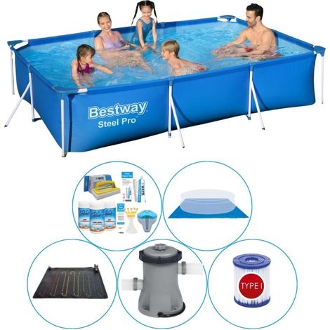 Bestway Bestway Steel Pro Rectangulaire - 300x201x66 cm - 6-pièces S22079