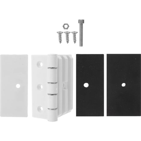 charnière de porte de Sauna en Plastique Blanc (1/5)