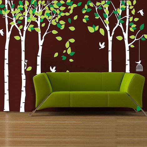 gant Jungle Arbre Sticker Mural (103.9x70.9) Amovible Vinyle Autocollant Mural Art Bb Fille Ppinire Dcor Bb Chambre Decor Enfants Chambre Decor