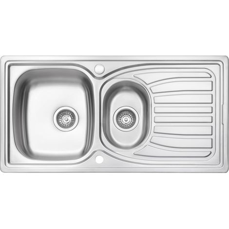 JASSFERRY Evier inox 1,5 bac Évier de cuisine -954