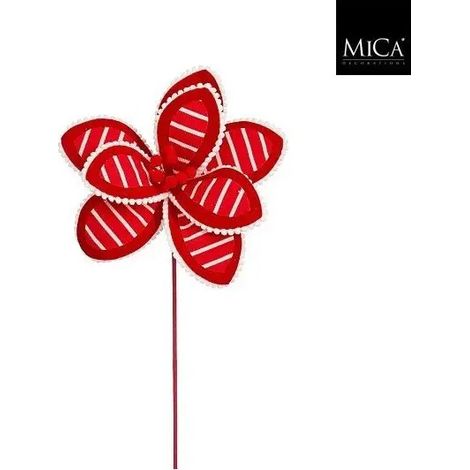Stella di Natale decorativa rossa H50 cm