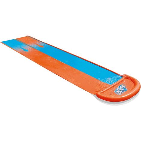 Pista Deslizante Doble Para + 3 Años Azul Y Naranja De Pvc Infantil De 488 Cm (1/10)