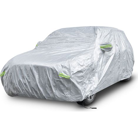 Weatherproof Car Cover Universal Full Cover W/ Zipper Door 516cm (1/5)