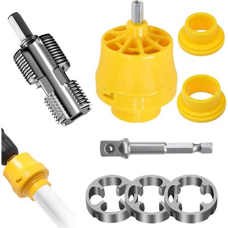 Kit tagliatubi per filettatura tubi, utensile per taglio filettato tubi integrato per uso interno ed esterno, PVC, kit tagliatubi per filettatura tubi da 1/2", 3/4" e 1", tagliatubi per filettatura tr (1/5)