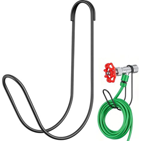 Support de Tuyau d'Arrosage en Métal, Crochets Muraux Support Mural pour Tuyau d’Arrosage, Crochet pour Tuyau d'Arrosage en Métal Robuste, Crochet en Métal pour Jardin, Garage ou Jardin (1/5)